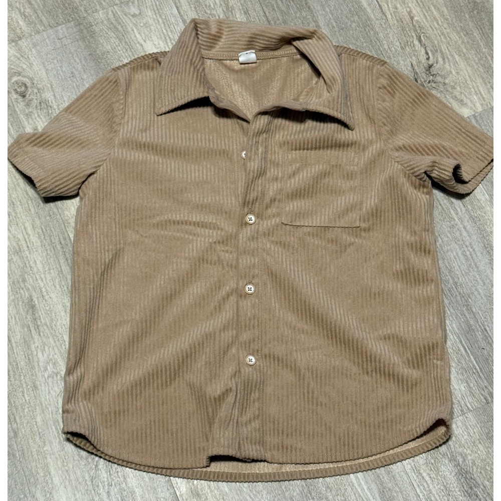 Boys corduroy‎ lightweight button down shirt size 7/8
